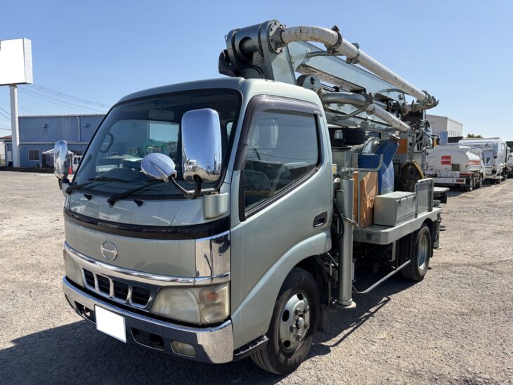 極東開発工業コンクリートポンプ車 2t（2トン）スクイズ　PH45-14A　平成16年式　ブーム14ｍ　日野デュトロ